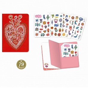 Блокнот с наклейками Аурелиа, 79 шт. (Djeco, DD03577)